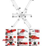 OMP One 2″ 6-punkti tõmbavast koti turvarakmed FIA 8853-2016 – Must