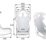 OMP HTE-R Võidusõidutool FIA 8855-1999