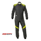 OMP First Evo My2025 Võistluskombinesoon – Antratsiit/Kollane