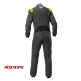 OMP First Evo My2025 Võistluskombinesoon – Antratsiit/Kollane