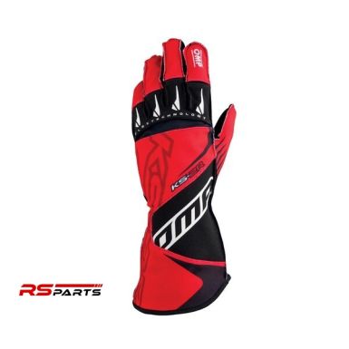 OMP KS-2R Laste Kartingi Kindad - Punane/Must