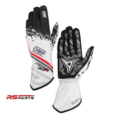 OMP KS-2 Art laste kartingkindaid - valge/must/punane