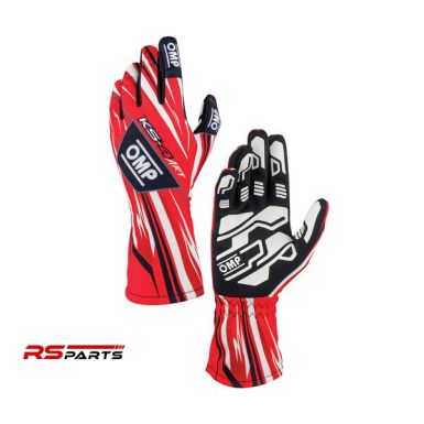 OMP KS-4 Art Kids kartingkinda kindad - punane/valge