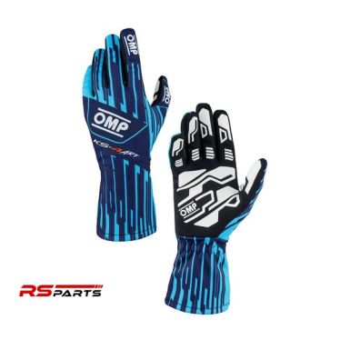 OMP KS-4 Art Laste Kartingkinnas - Tumesinine/Tsüaan