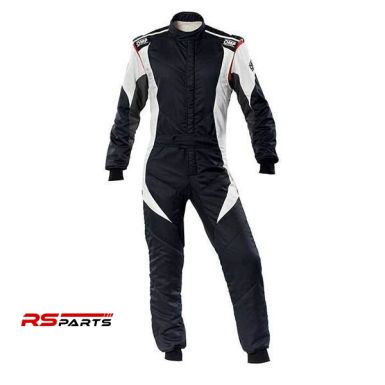 OMP First Evo võidusõidukombe - Must/Valge