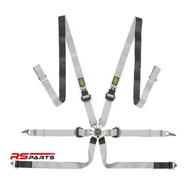 OMP One-D 2-tolline 6-punkti allapoole tõmmatav turvarihm FIA 8853-2016 - Must/Valge