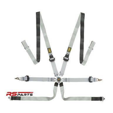 OMP One-D 2" 6-punkti tõmmits FIA 8853-2016 turvarihm - must/valge