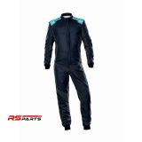 OMP One Evo X võidusõidukombe – tumesinine/tsüaan