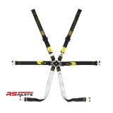 OMP One 2″ Endurance 6-Punkti Tämmatav Ohutuusrakmed FIA 8853-2016 – Must