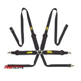 OMP 3″ Tecnica 6-punkti tõmmatava turvarihma komplekt FIA8853-2016 – Must