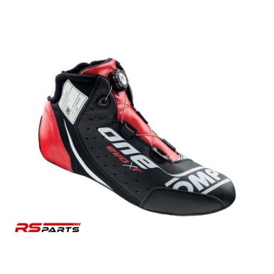 OMP One Evo X R Racing Kingad 8856-2018 - Must/ Hõbe/Punane