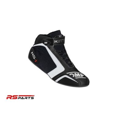 OMP KS-1 Kartingujalanõu - Must/Valge - Suurus 38