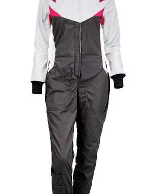 P1 Diva võidusõidukostüüm - Antratsiit/Hõbe/Fuksia