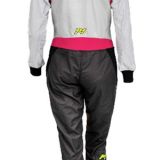 P1 Diva võidusõidukostüüm – Antratsiit/Hõbe/Fuksia