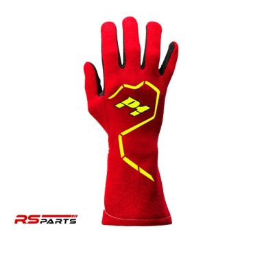 P1 Kiire Võidusõidu Kindad - Punane