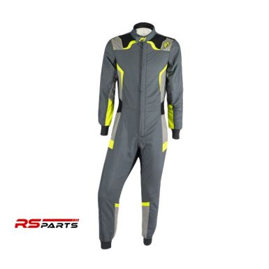 P1 Pro-R võistluskombinesoon - antratsiit/hall/kollane
