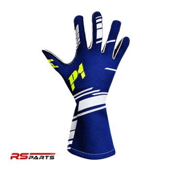 P1 Kiirus Võidusõidukindad - Sinine/Valge